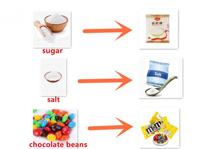 La machine de remplissage automatique de sachet de granule pour des haricots de riz de casse-croûte sème le maïs éclaté d'écrous de Sugar Peanut Grain Potato Chips 2