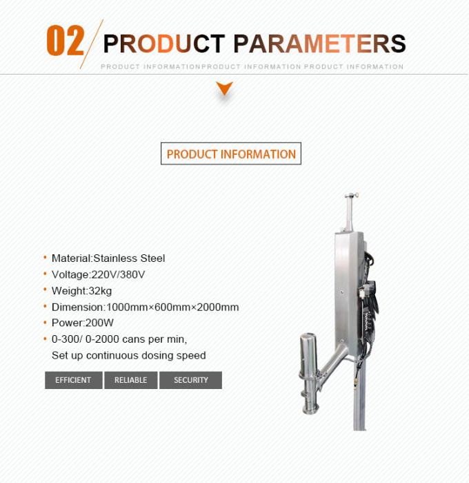 Injecteur à grande vitesse d'azote liquide de conservation des aliments d'huile dosant la machine pour le remplisseur 5