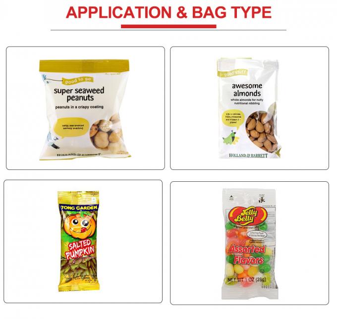 La machine de remplissage automatique de sachet de granule pour des haricots de riz de casse-croûte sème le maïs éclaté d'écrous de Sugar Peanut Grain Potato Chips 0