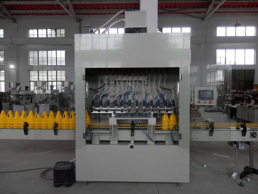 Automatic Pesticide Acid Liquid Bottling Machine Anti Corrosive Filling Capping Labeling
